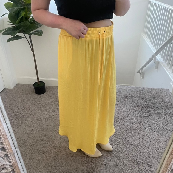 ⭐️Shirttail-Hem Beach Summer Hipster Hippie Artsy Flowy Boho Bohemian Maxi Skirt - Picture 7 of 8